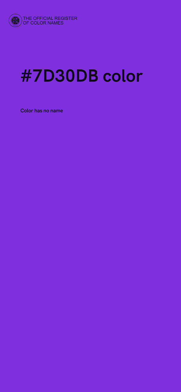 #7D30DB color image