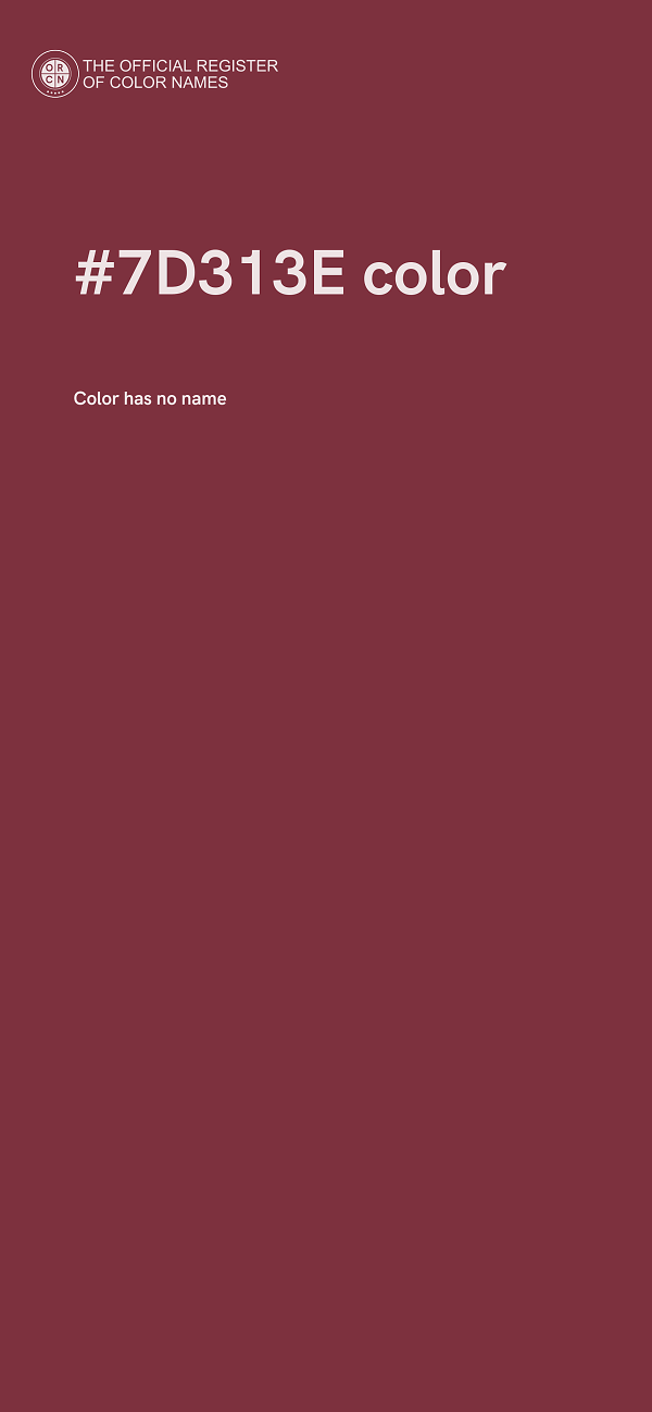 #7D313E color image