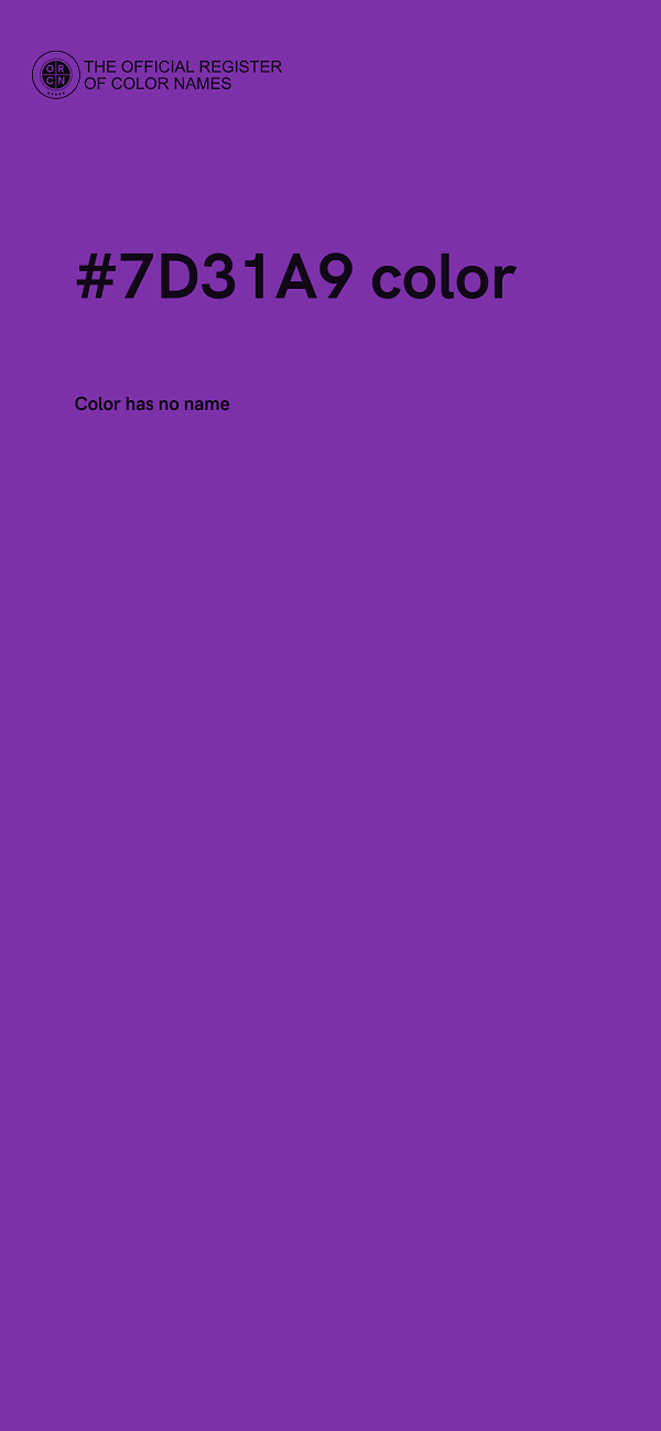 #7D31A9 color image