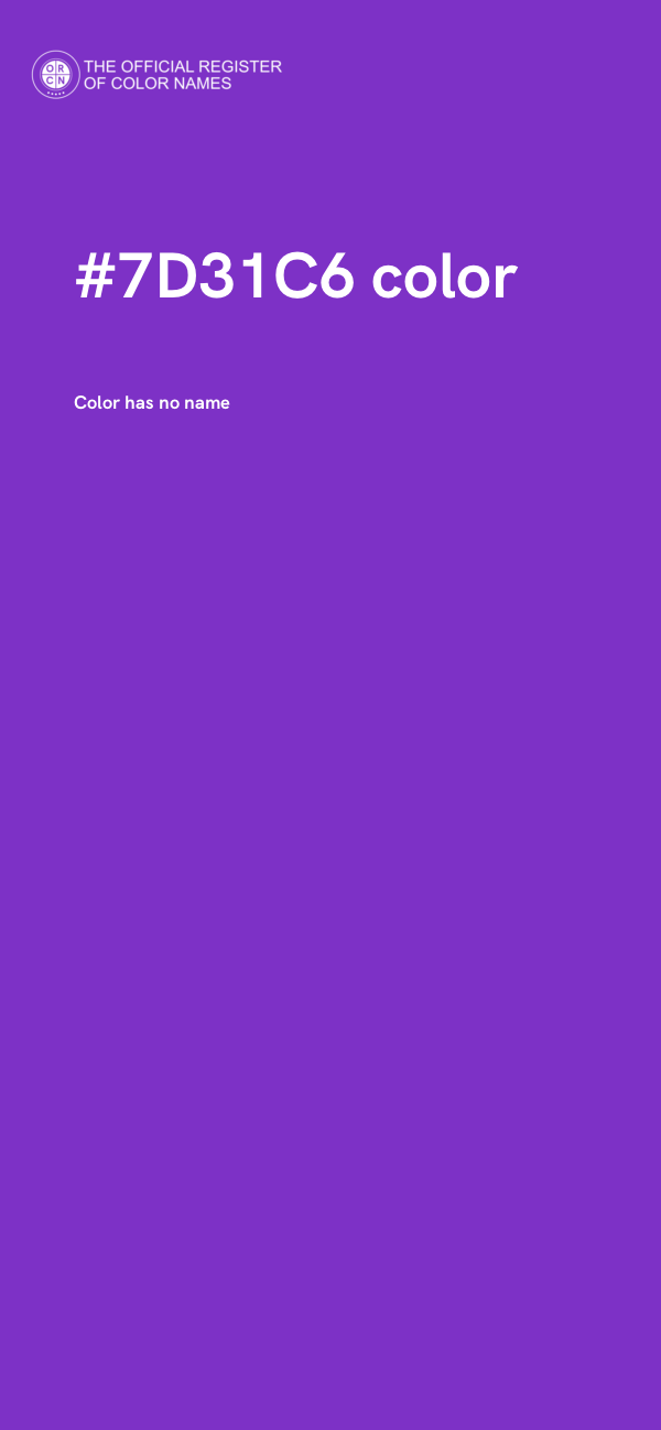 #7D31C6 color image