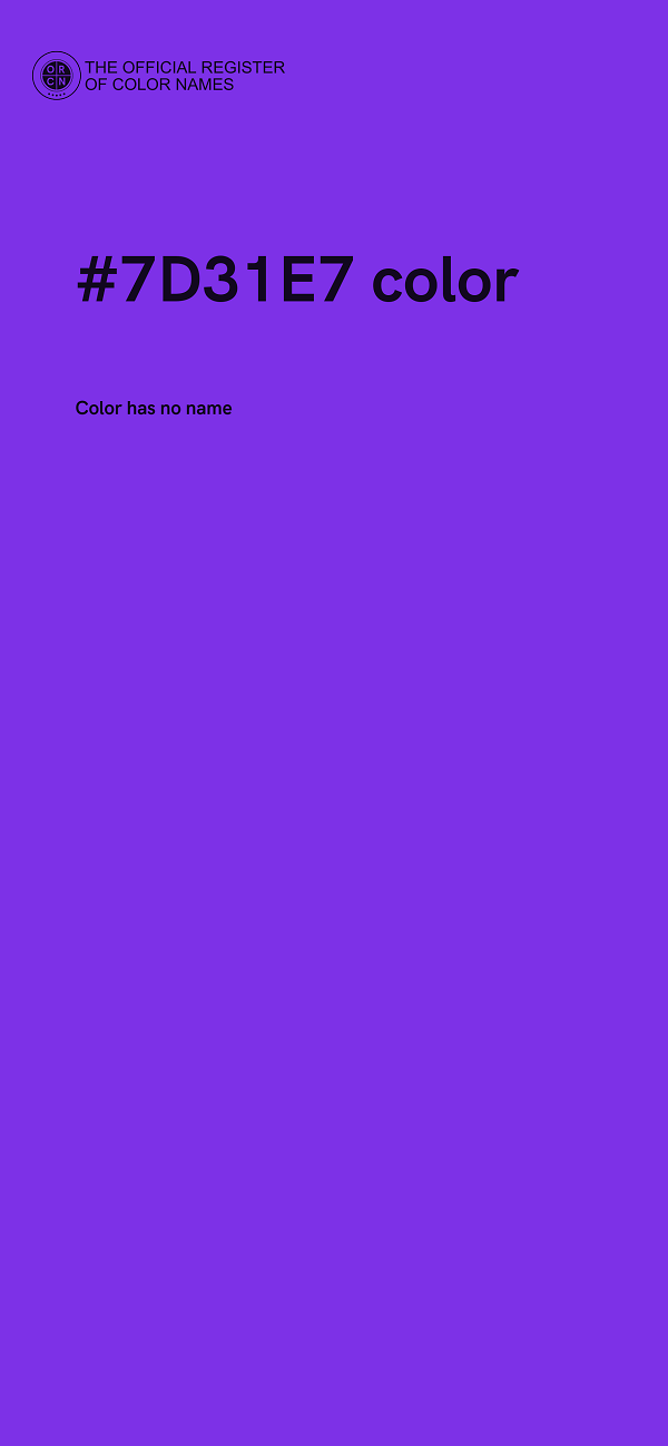 #7D31E7 color image