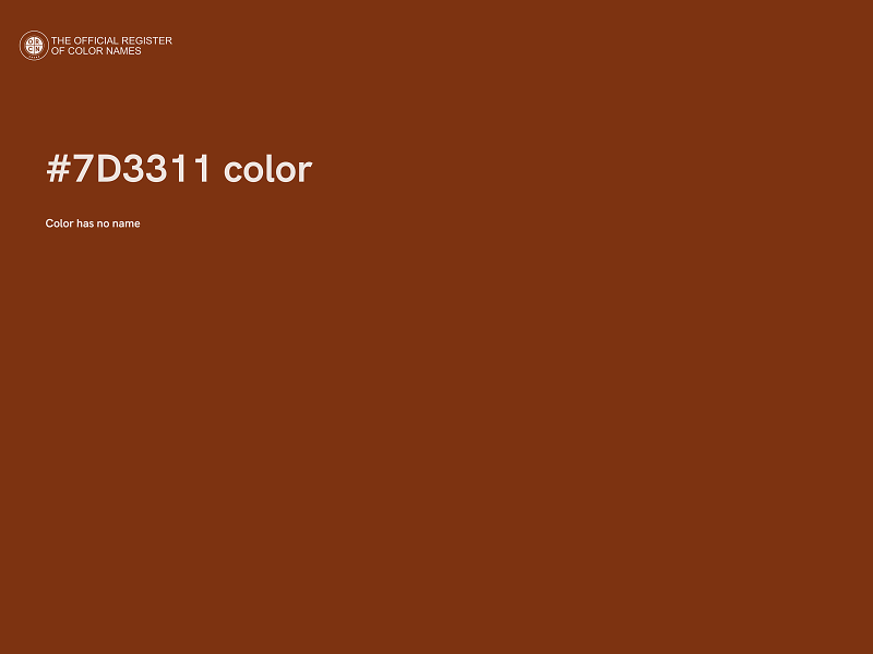 #7D3311 color image
