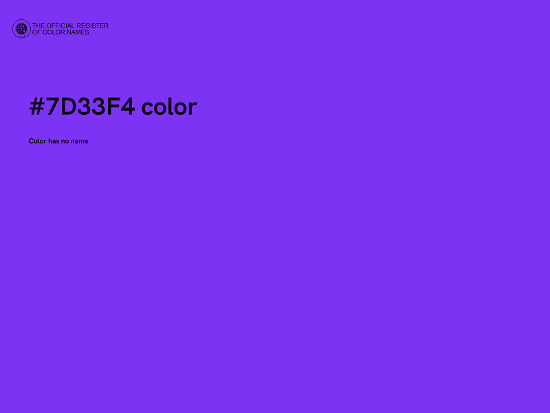 #7D33F4 color image