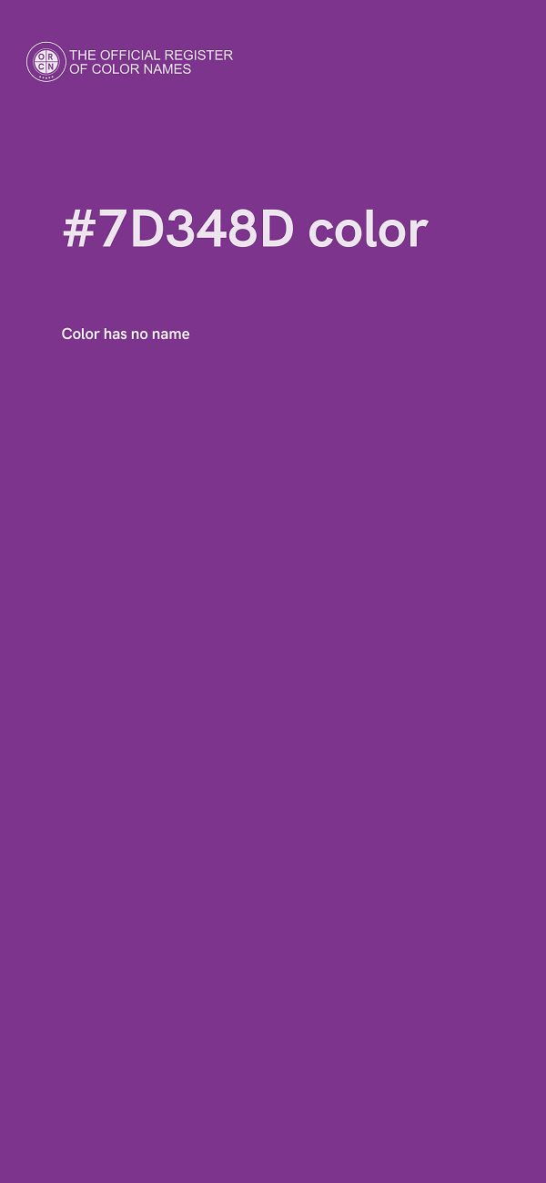 #7D348D color image