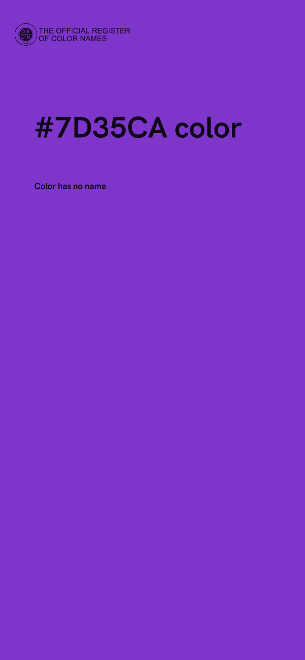 #7D35CA color image