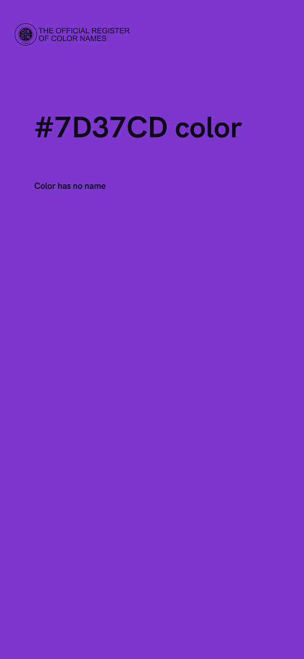 #7D37CD color image