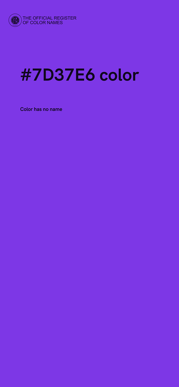 #7D37E6 color image
