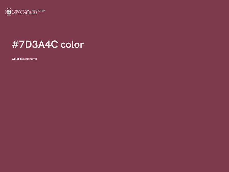 #7D3A4C color image