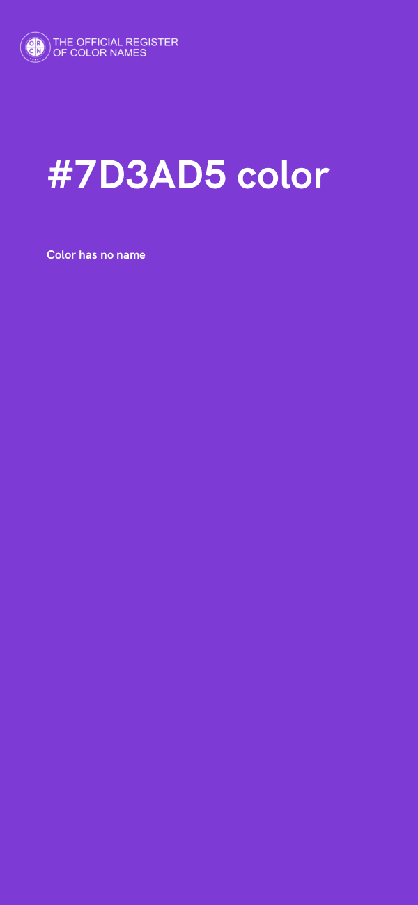 #7D3AD5 color image