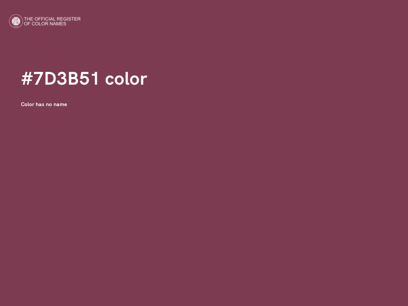 #7D3B51 color image