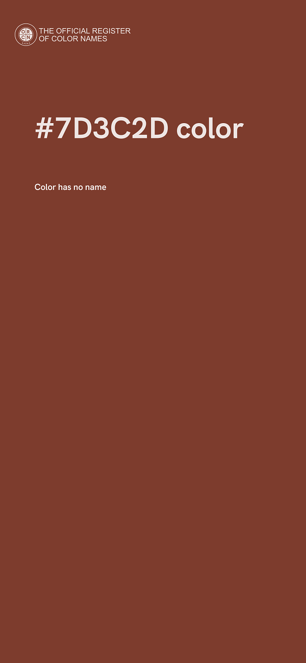 #7D3C2D color image
