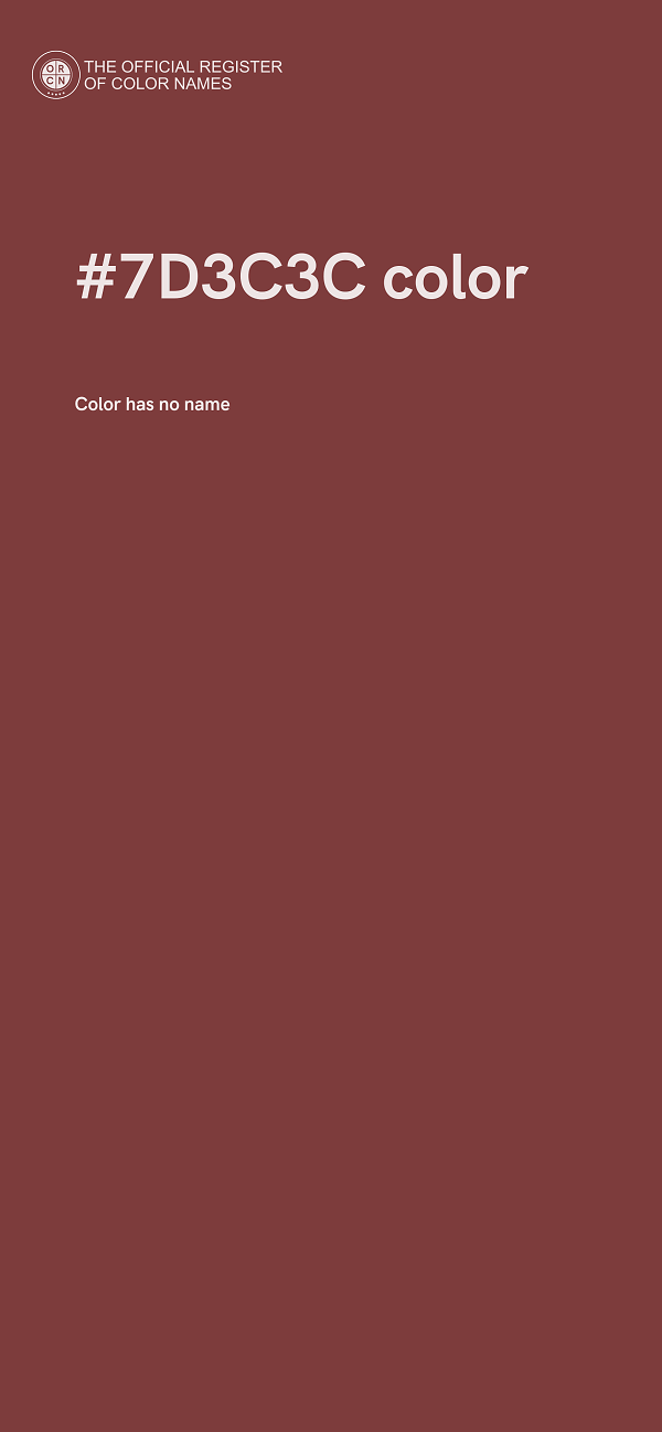 #7D3C3C color image