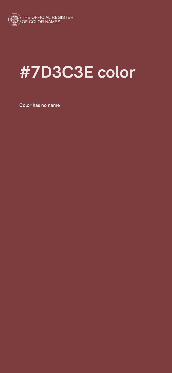 #7D3C3E color image