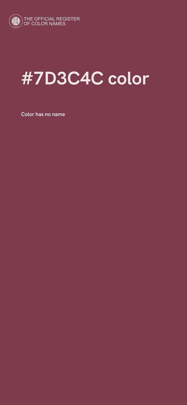 #7D3C4C color image