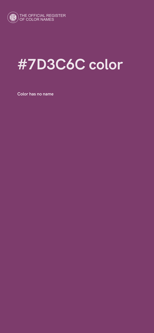 #7D3C6C color image