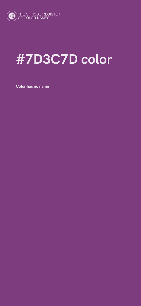 #7D3C7D color image
