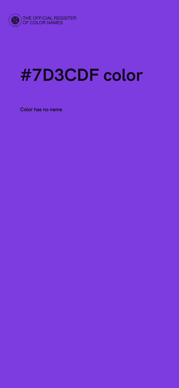#7D3CDF color image