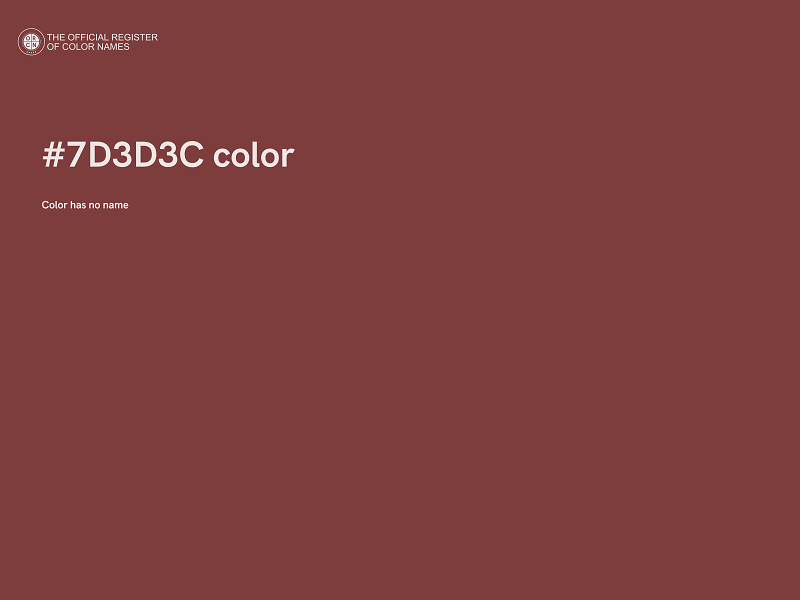 #7D3D3C color image