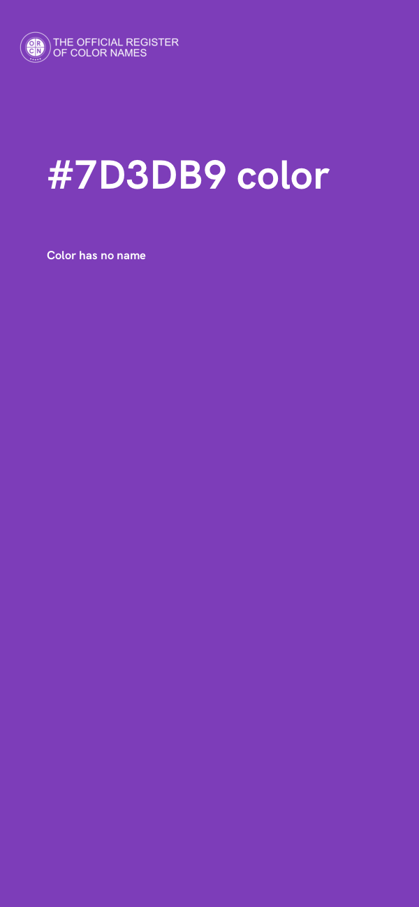 #7D3DB9 color image