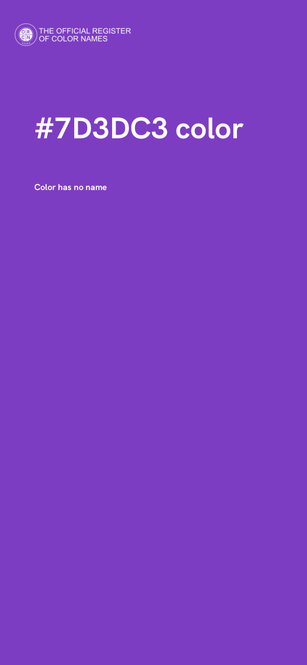 #7D3DC3 color image