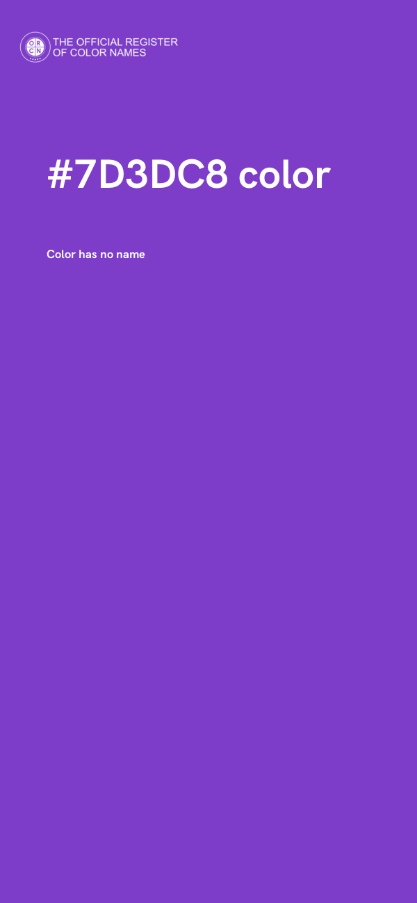 #7D3DC8 color image