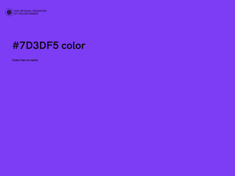 #7D3DF5 color image