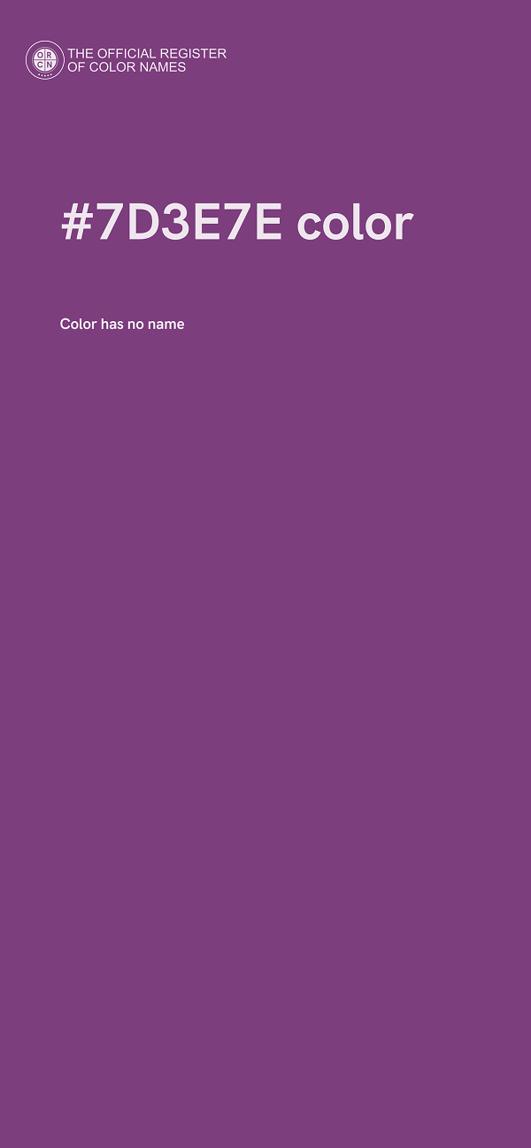 #7D3E7E color image