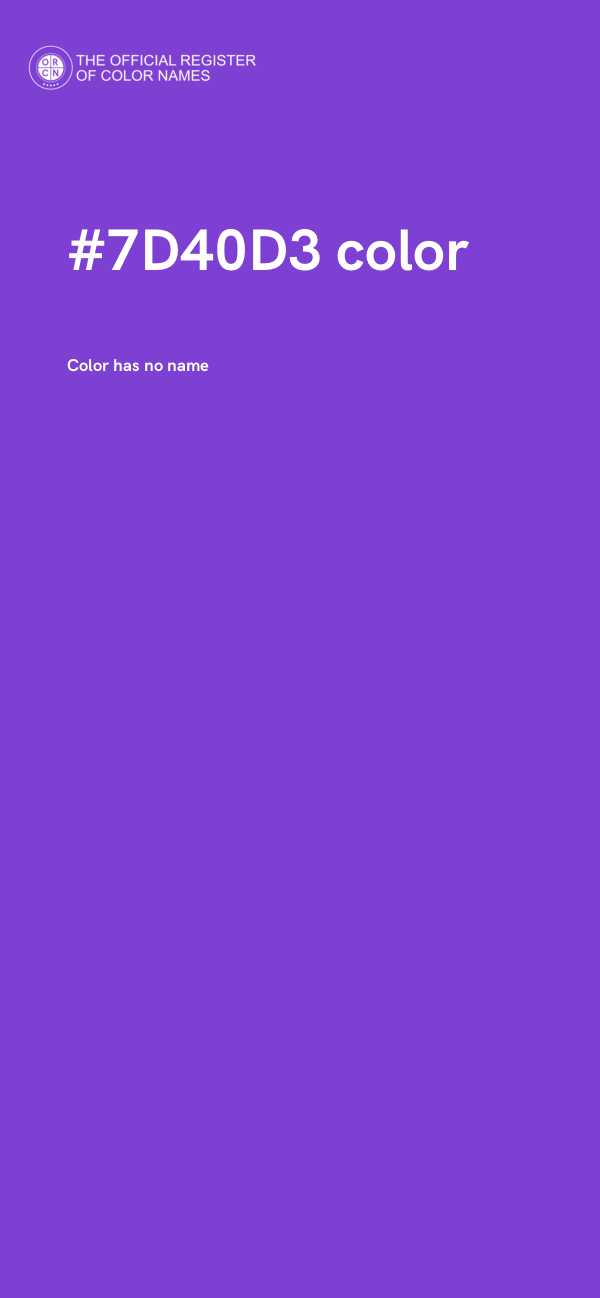 #7D40D3 color image