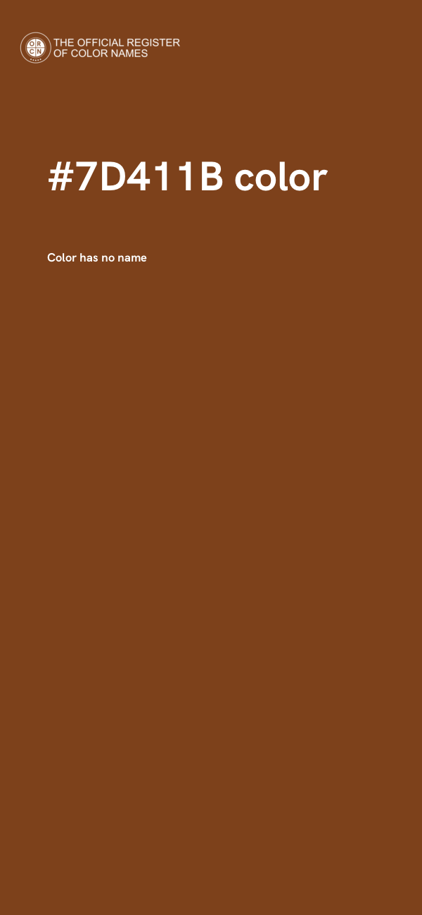 #7D411B color image