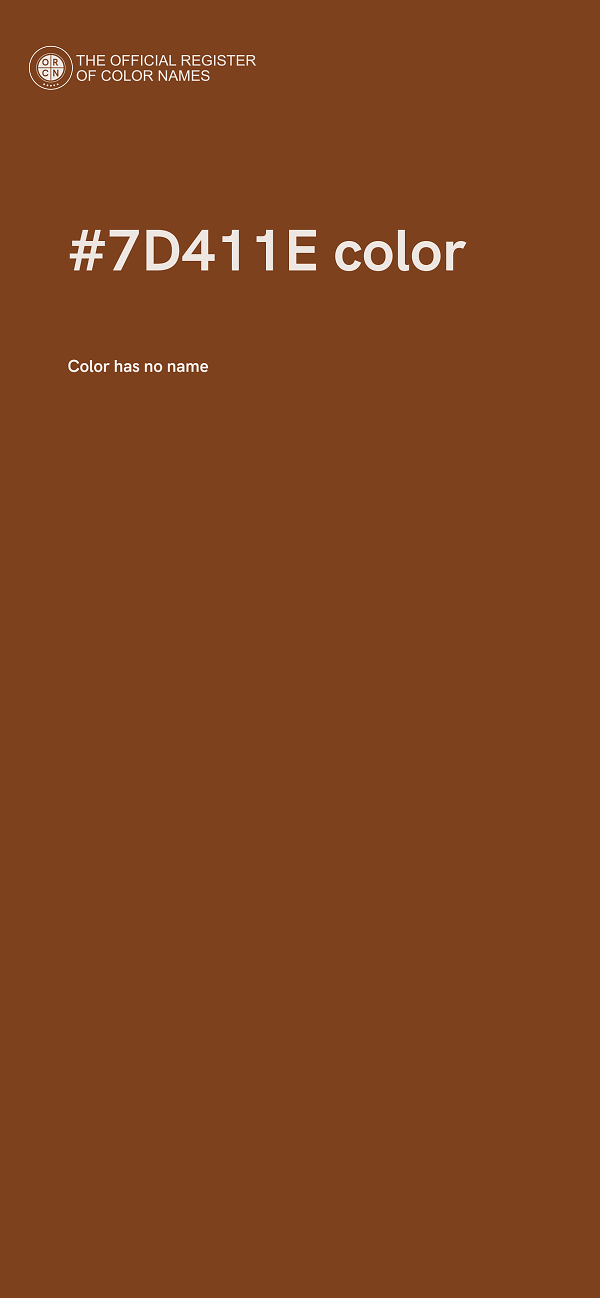 #7D411E color image