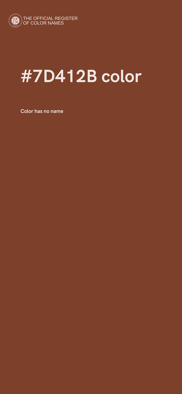#7D412B color image