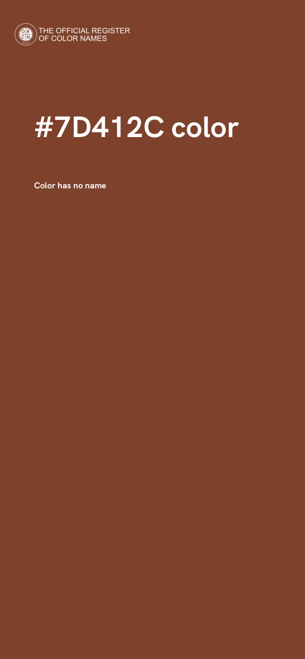 #7D412C color image