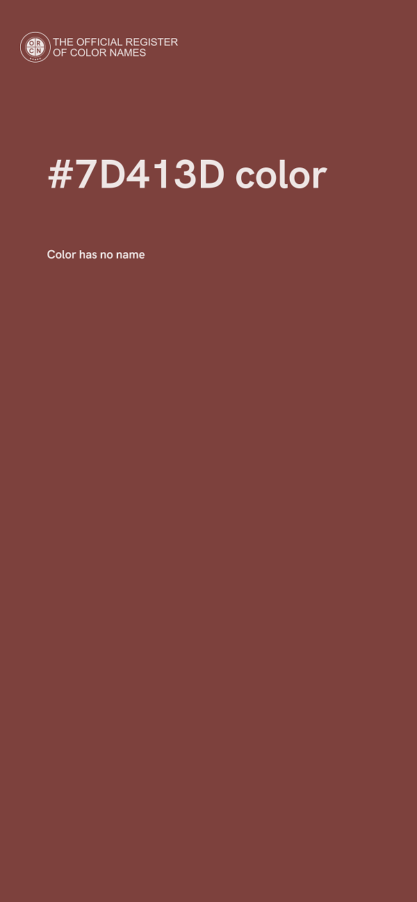 #7D413D color image