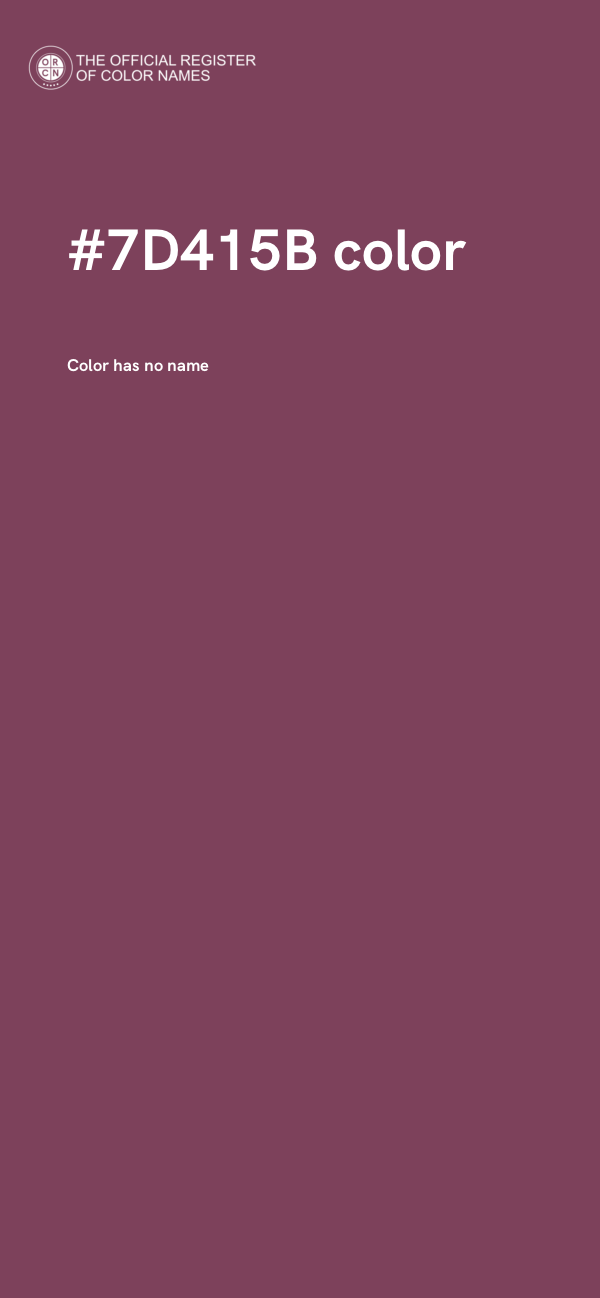 #7D415B color image