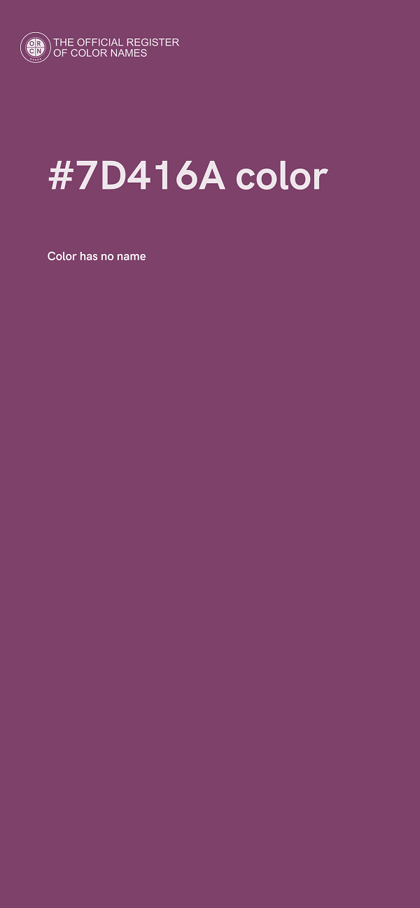 #7D416A color image