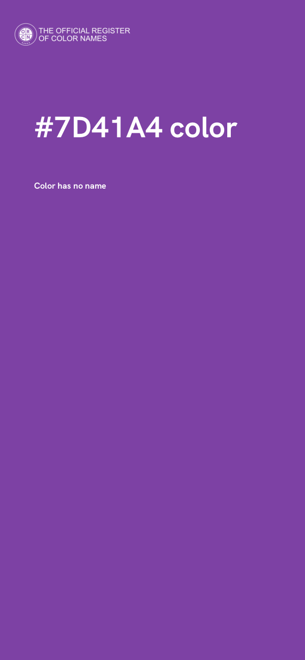#7D41A4 color image