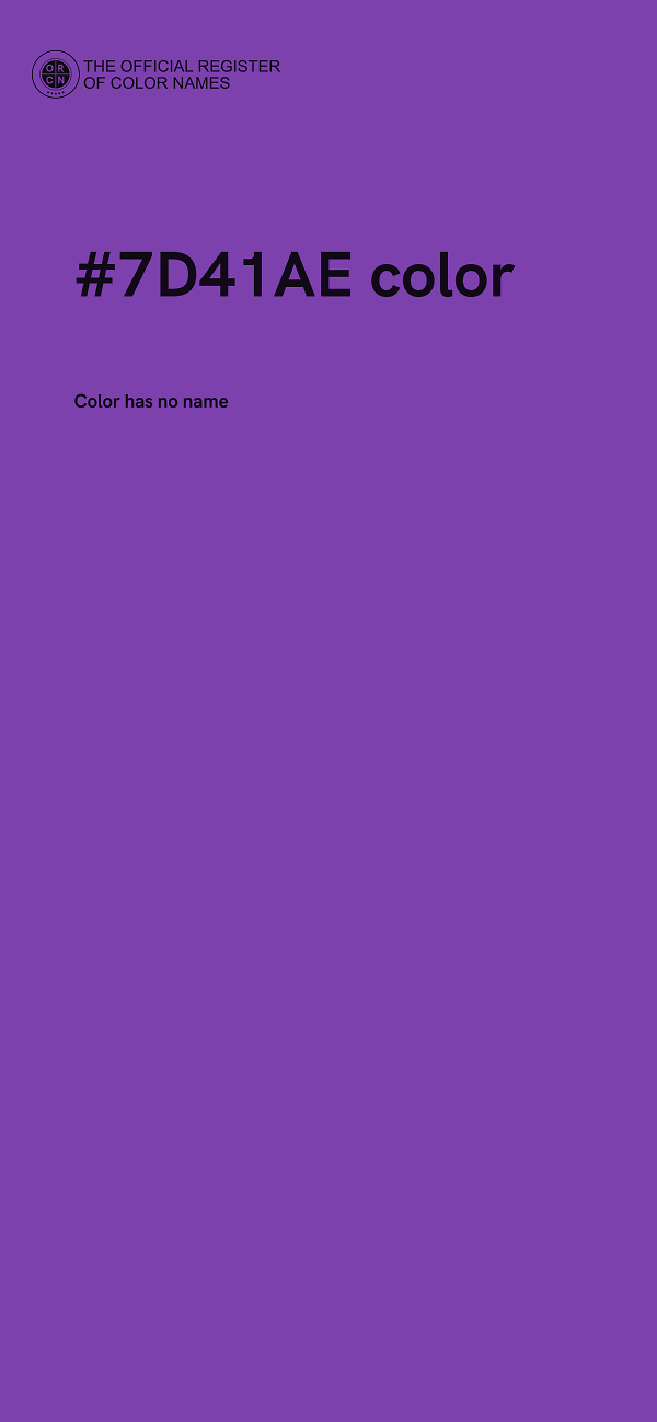 #7D41AE color image