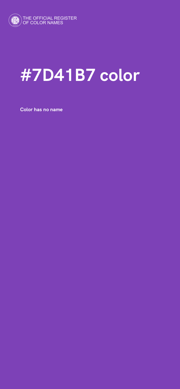 #7D41B7 color image