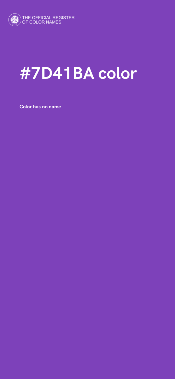 #7D41BA color image