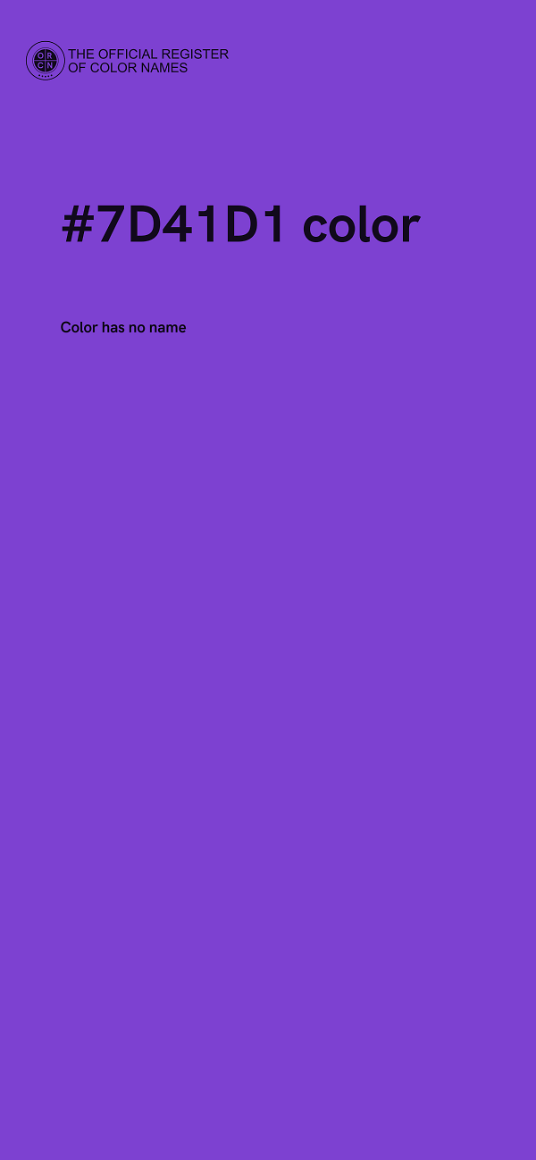 #7D41D1 color image
