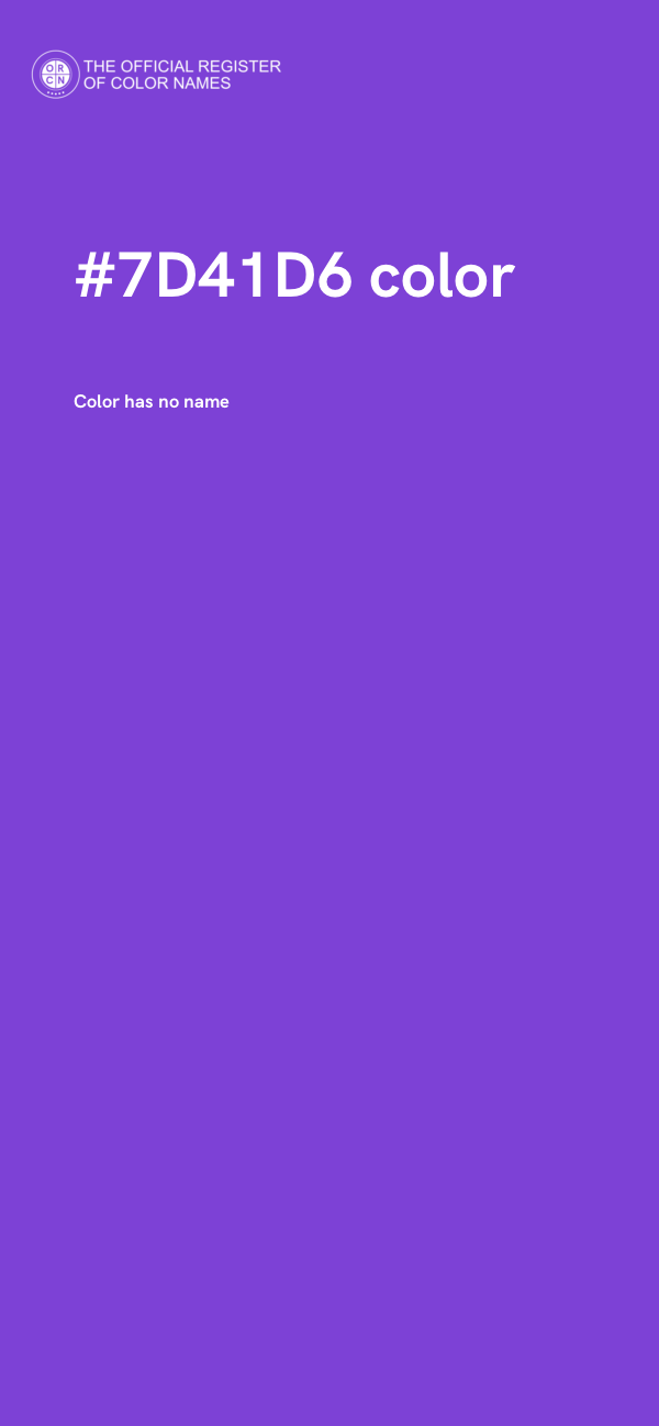 #7D41D6 color image