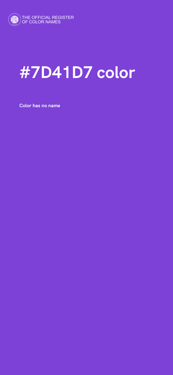 #7D41D7 color image