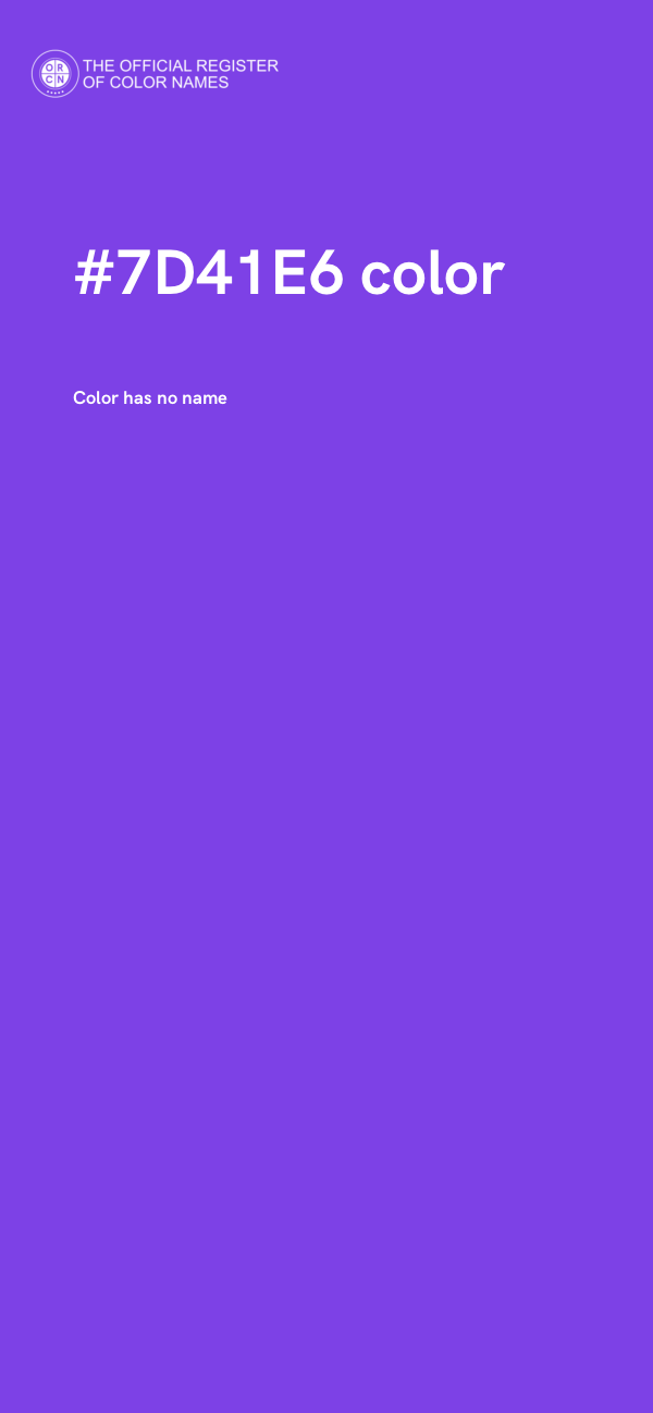 #7D41E6 color image