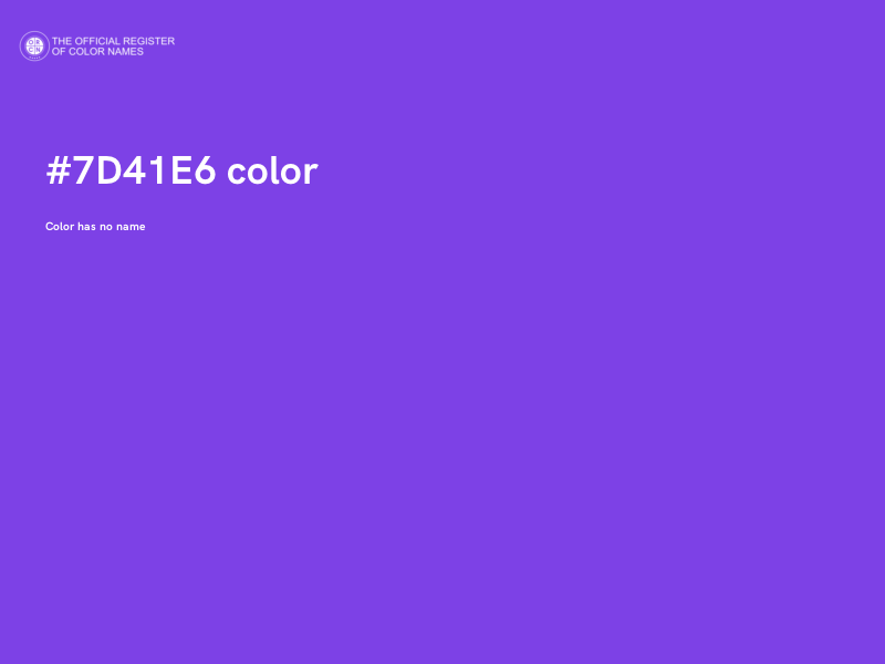 #7D41E6 color image