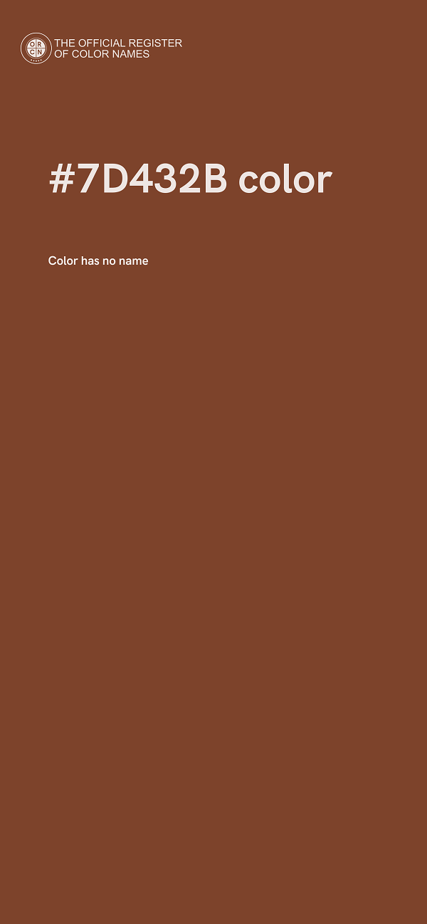 #7D432B color image