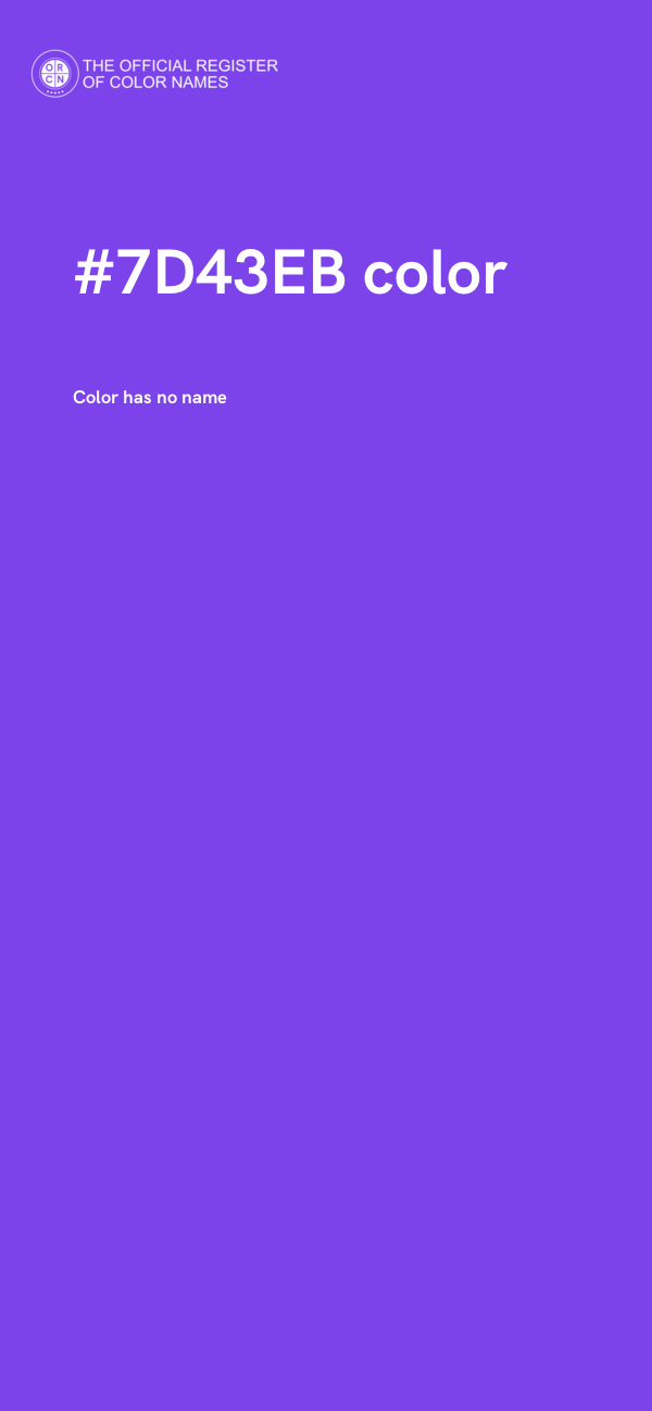 #7D43EB color image