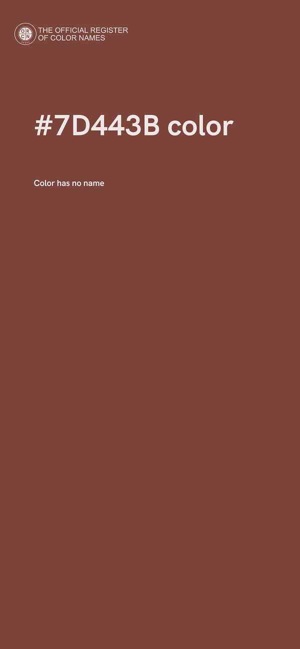 #7D443B color image