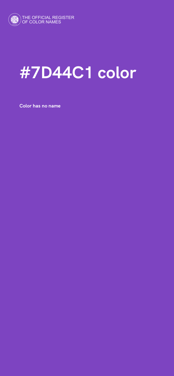 #7D44C1 color image