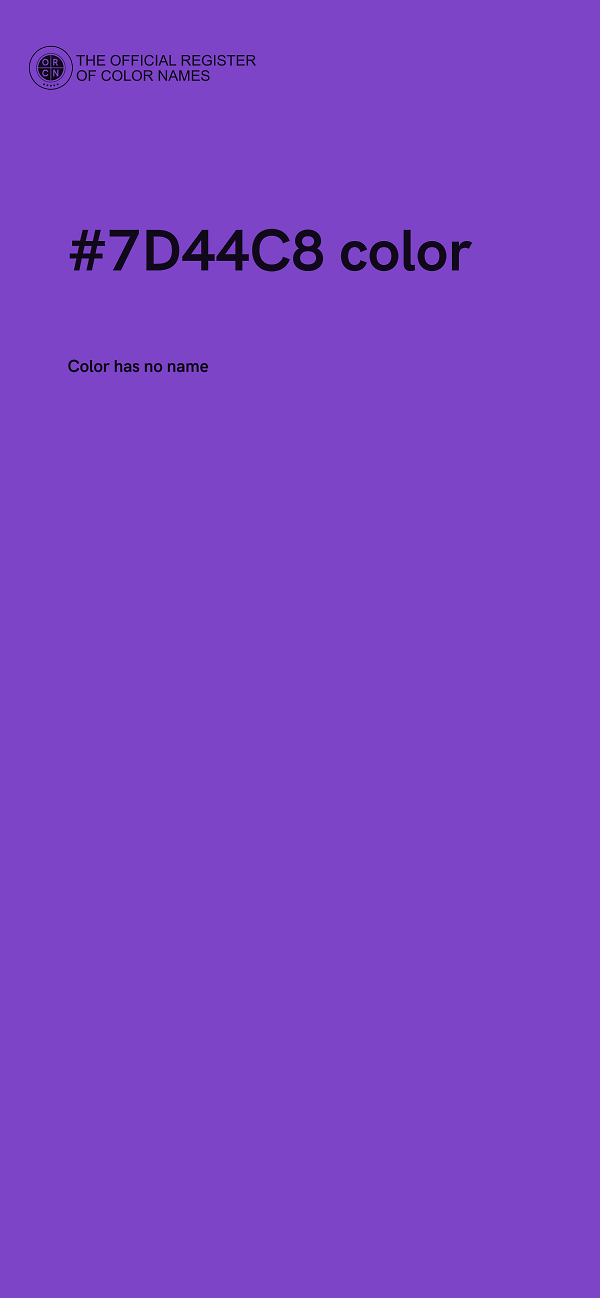 #7D44C8 color image