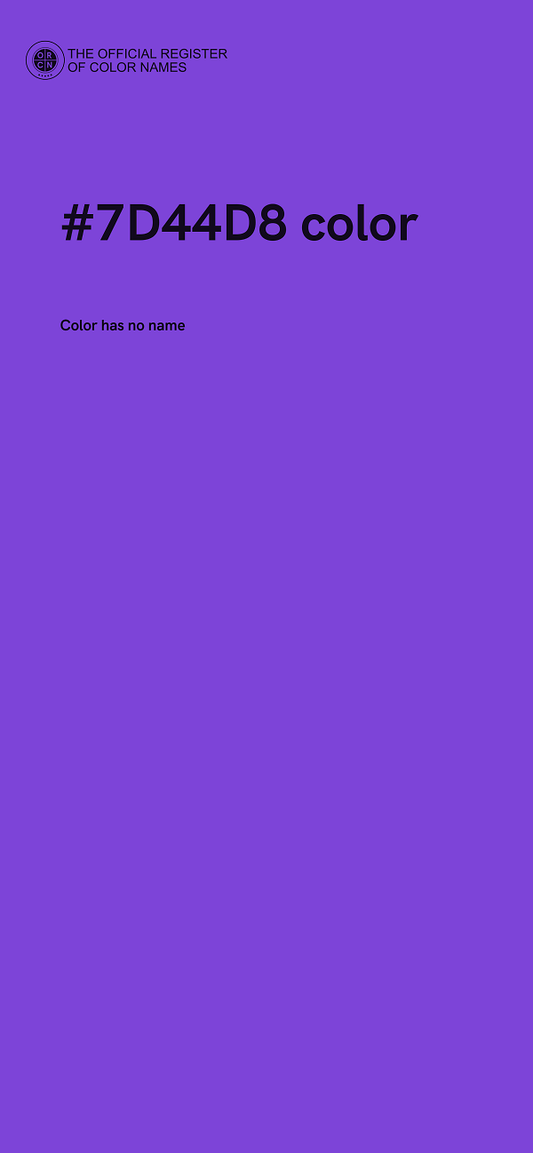 #7D44D8 color image